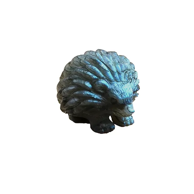 Engraving hedgehog, labradorite, 3.5 cm (medium) | Marco Schreier