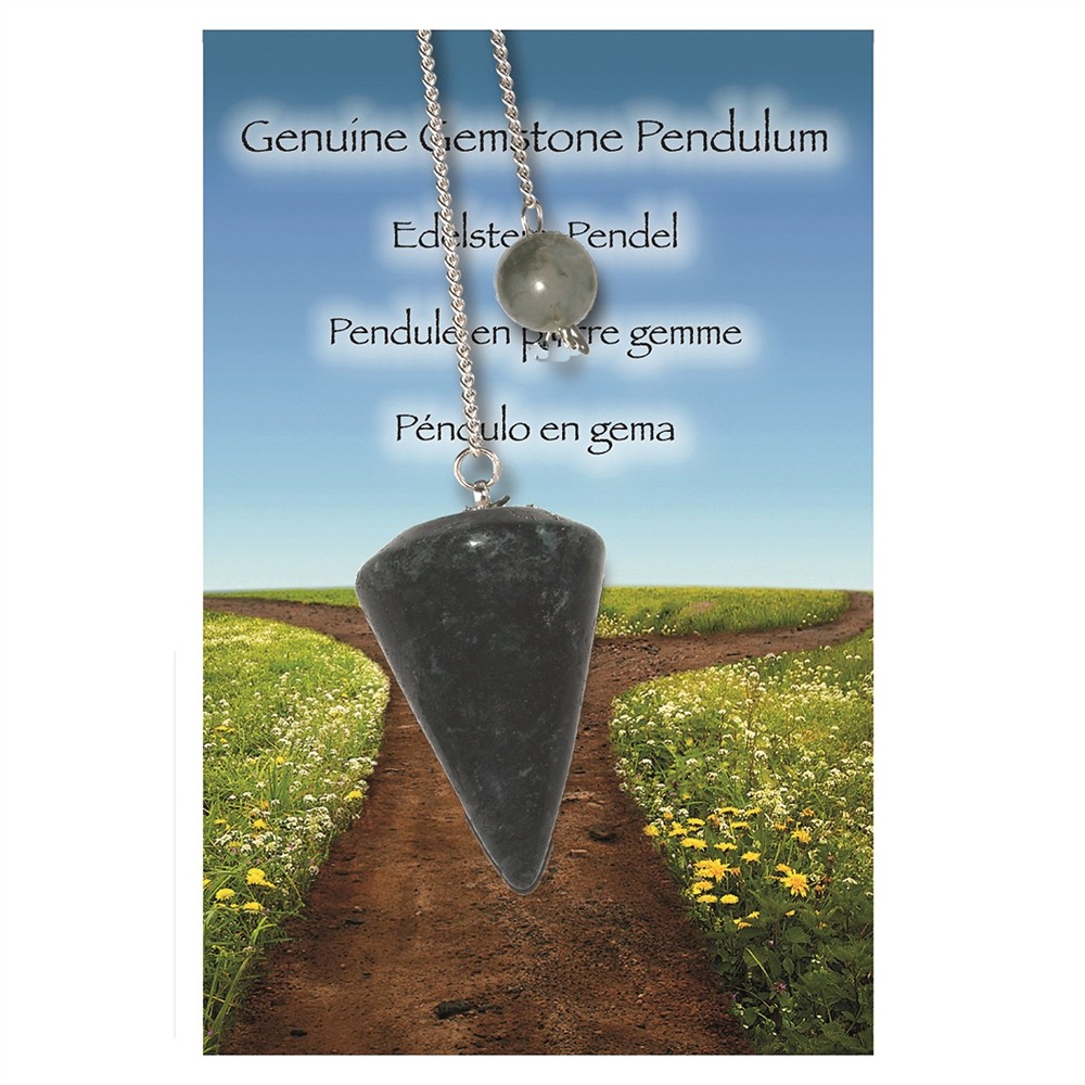 Moss Agate "Liberation" pendulum | wholesaler gems, healing stones & jewelry
