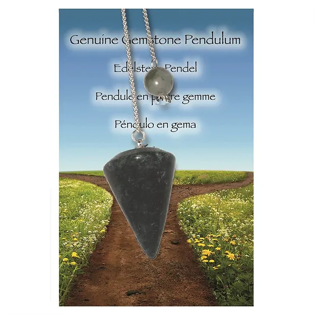 Ágata musgo péndulo "Liberación | piedras preciosas, piedras curativas y joyería
