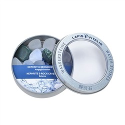 1011606206 Piedras de agua nefrita/Cristal de roca en caja metálica de regalo | Marco Schreier