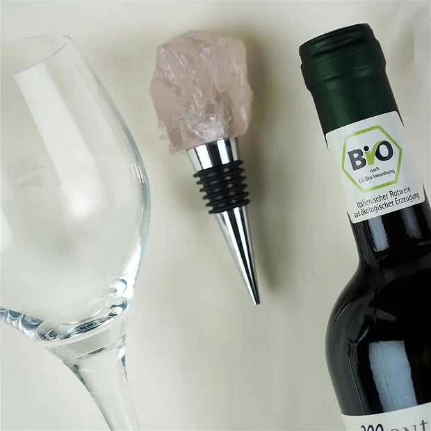 Cierre de botella de piedra natural Cuarzo rosa | Marco Schreier