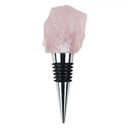 1013300001 Flaschen-Verschluss Naturstein Rosenquarz | GH Edelsteine, Heilsteine & Schmuck