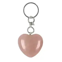 1013300625 Llavero colgante corazón de Cuarzo rosa | Marco Schreier