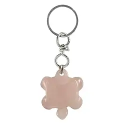 1013300626 Porte-clés Tortue Quartz rose | Marco Schreier