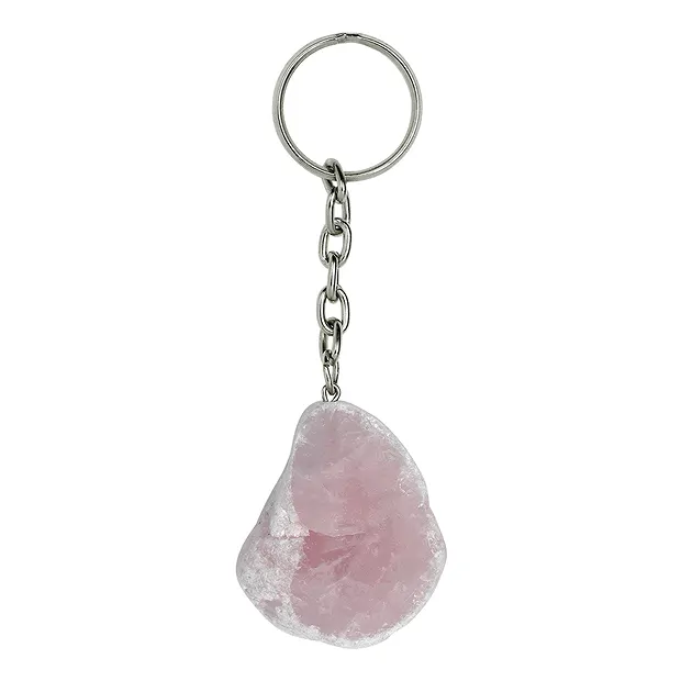 Llavero colgante Cuarzo rosa guijarro ventana | Marco Schreier