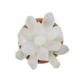Florero Cristal de roca y Cuarzo rosa, 8cm | Marco Schreier
