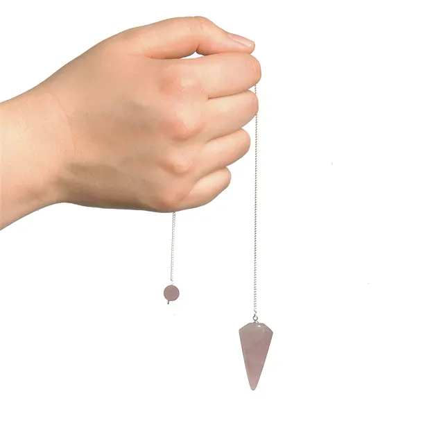 Pendule Quartz rose "Amour | Pierres précieuses, pierres thérapeutiques & bijoux