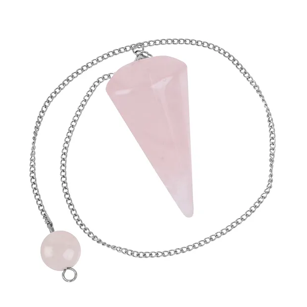 Pendule Quartz rose "Amour | Pierres précieuses, pierres thérapeutiques & bijoux