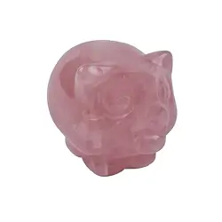 1013303752 Cochon gravé, Quartz rose, 4,0cm | Marco Schreier