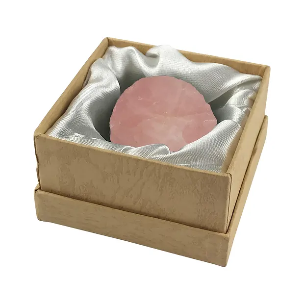 Moon Rose Quartz, 4,0cm, gift box | wholesaler gems, healing stones & jewelry