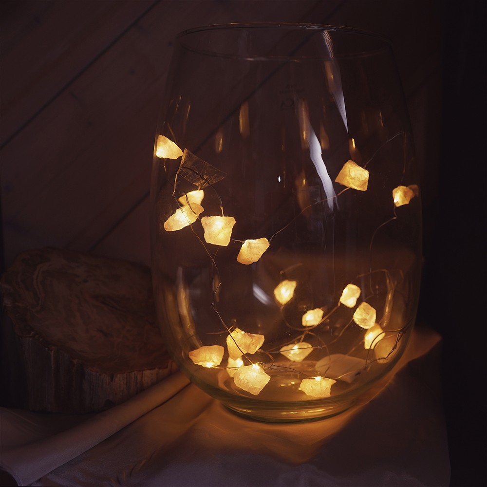 Cadena de luz de cristal Cuarzo rosa | Marco Schreier