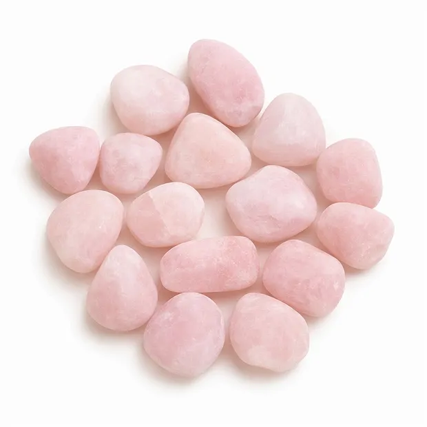 Water Stones Rose Quartz in metal gift box | wholesaler gems & healing stones