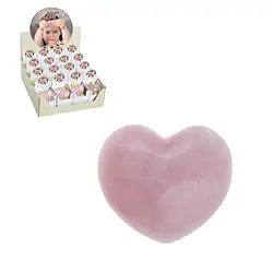 1013340601 Présentoir en carton "Coeurs Quartz rose" (32 boîtes) | Marco Schreier