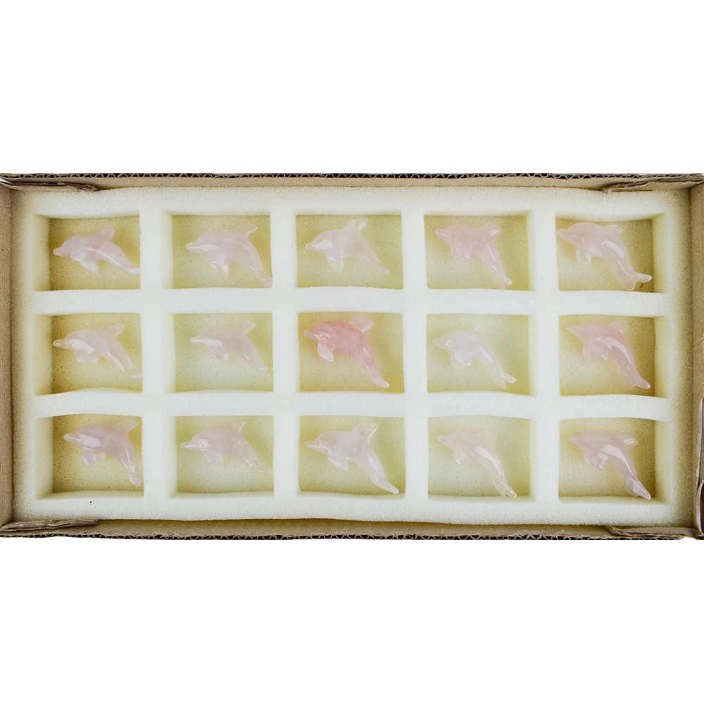Gravure dauphins Quartz rose, 5,3cm (15 pcs/UC) | Marco Schreier