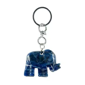 Key Chain Elephant Sodalite | Schreier wholesale; gems, healing stones & jewelry