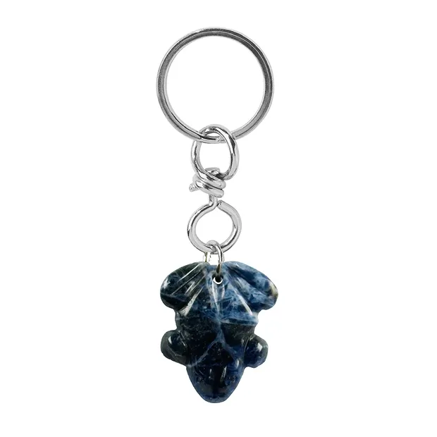Key Chain Frog Sodalite | wholesaler - gems, precious & healing stones, jewelry