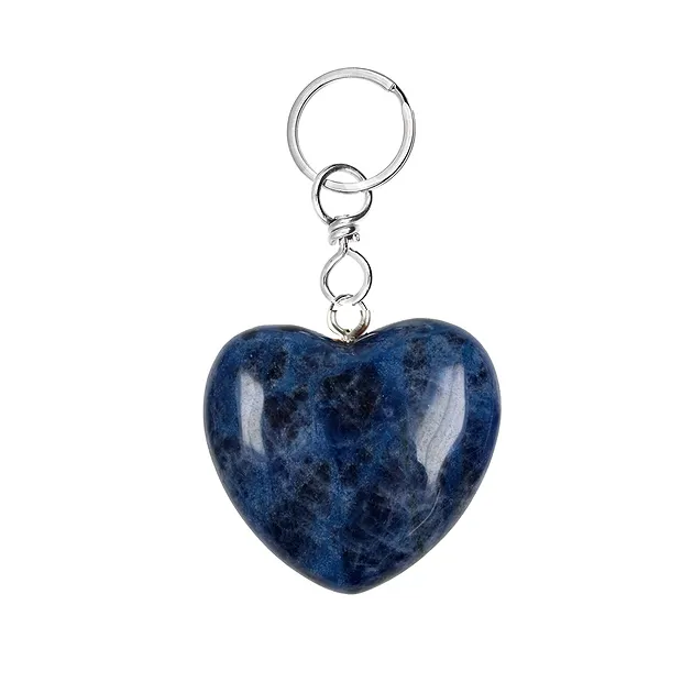 Key Chain Heart Sodalite | wholesaler - gems, precious & healing stones, jewelry