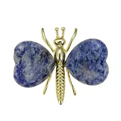 1014603701 Papillon gravé, Sodalite, 5,5 x 4,3cm | Marco Schreier