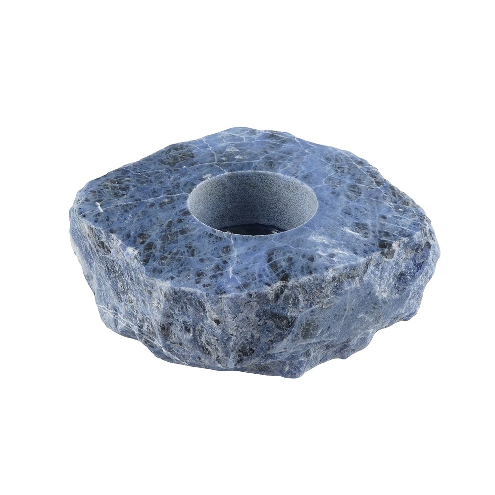 Placa portacandelitas Sodalita | piedras preciosas, piedras curativas y joyería