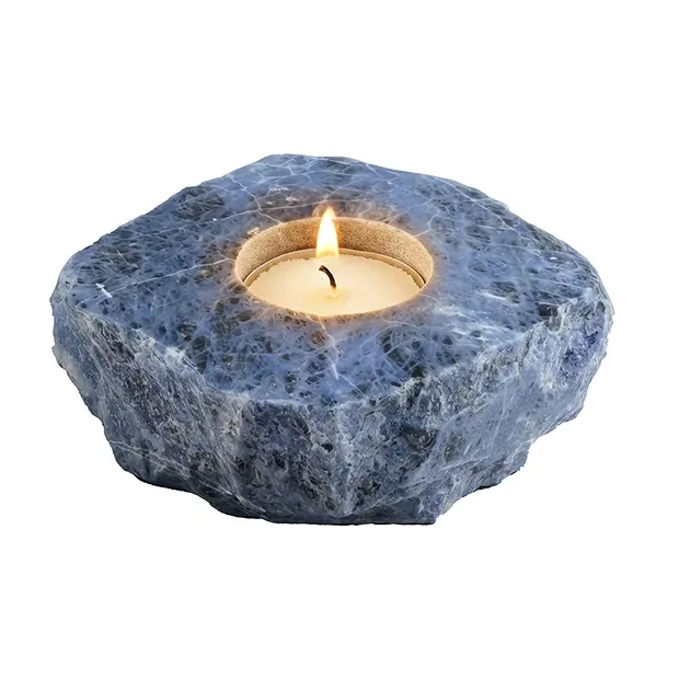 Tea light Slabs Sodalite | wholesaler - gems, precious & healing stones, jewelry