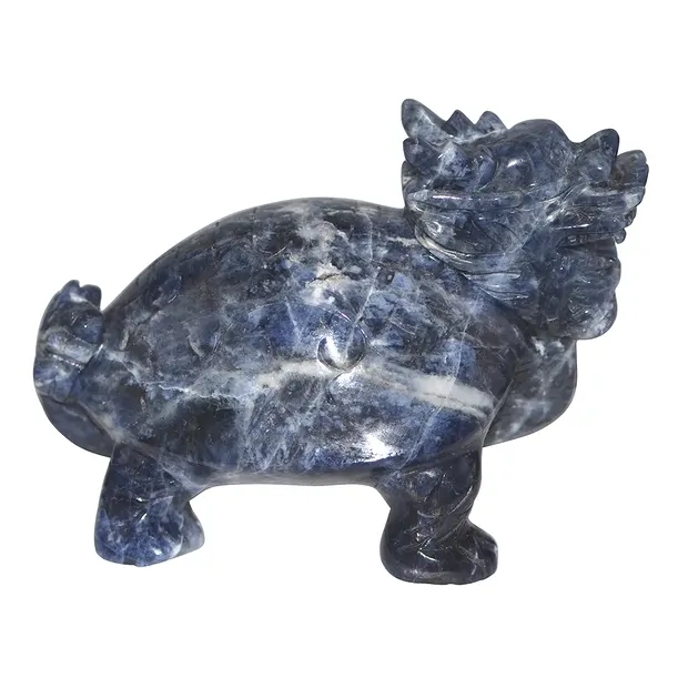 Dragon turtle, Sodalite, 08,5cm | wholesaler gems, healing stones & jewelry