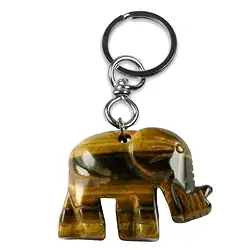 1015300622 Schlüsselanhänger Elefant Tigerauge | Schreier Edelsteine, Heilsteine & Schmuck