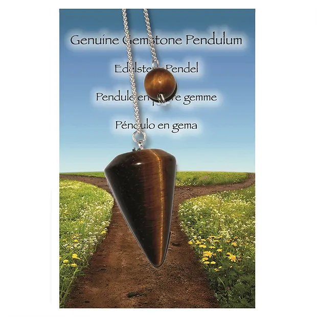 Pendolo Occhio di tigre "Insight" | Gemme Schreier, pietre curative e gioielli