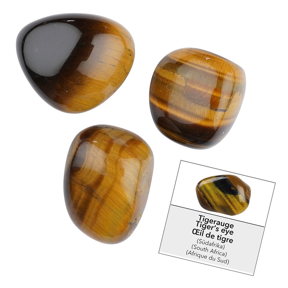 Refill pack of Tumbled Stones and Tiger's Eye stickers (24 pcs./ PU) | Marco Schreier