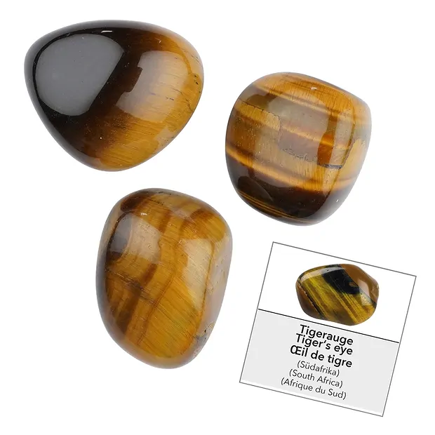Refill pack of Tumbled Stones and Tiger's Eye stickers (24 pcs./ PU) | Marco Schreier