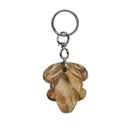 1016400624 Key Chain Frog Jasper (Landscape) | wholesaler gems, healing stones & jewelry