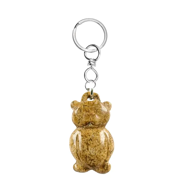 Key Chain Teddy Jasper (Landscape) | wholesaler gems, healing stones & jewelry
