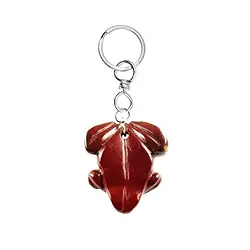 1016500624 Llavero de jaspe rana (rojo) | piedras preciosas, piedras curativas y joyería