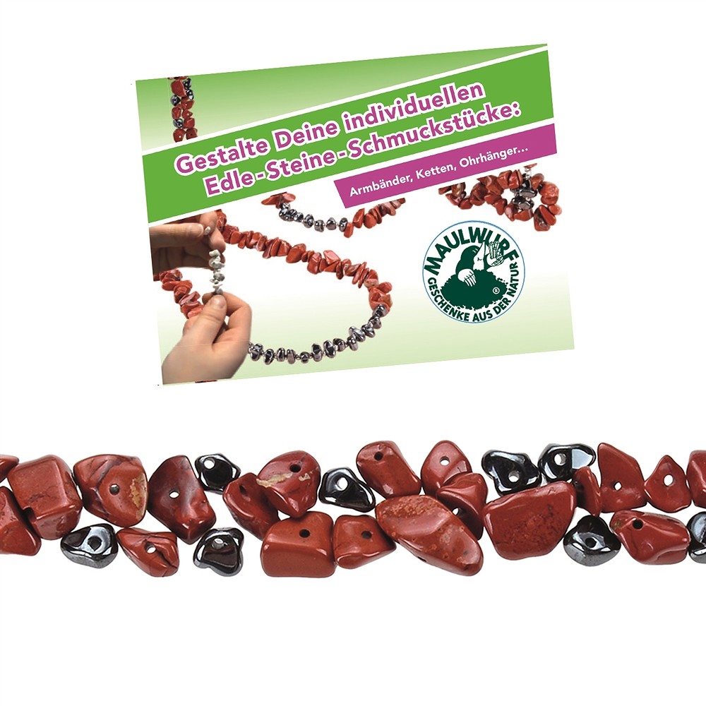 Set de création de bijoux en jaspe (rouge) & hématite (Power) | Marco Schreier