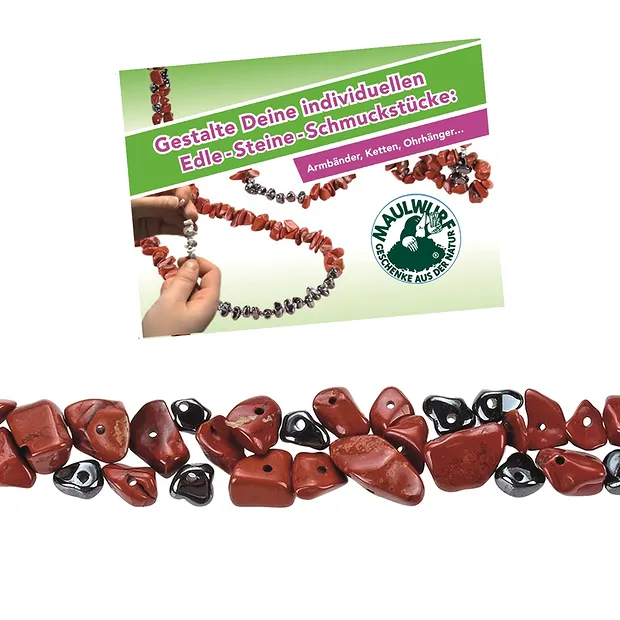 Set di gioielli creativi Diaspro (rosso) ed Ematite (Power) | Marco Schreier