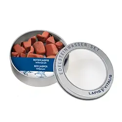 1016506206 Wassersteine Jaspis (rot) in Metall-Geschenkdose | Marco Schreier
