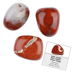 1016540061 Refill pack Tumbled Stones and stickers Jasper (red) (24 pcs./ PU) | Marco Schreier