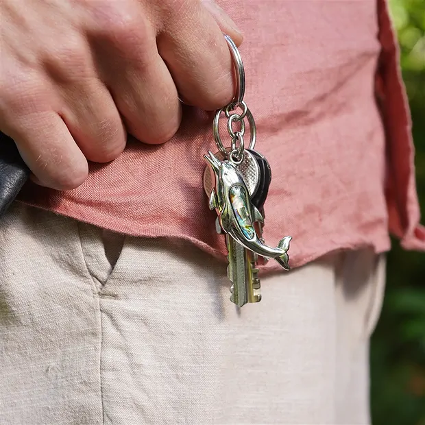 Portachiavi delfino, Conchiglia Paua | grossista gemme e pietre curative