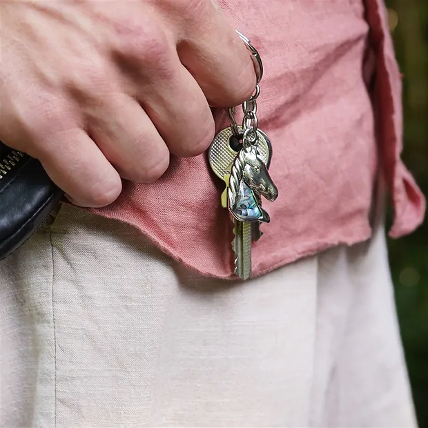 Porte-clés Tête de cheval, Abalone | Marco Schreier