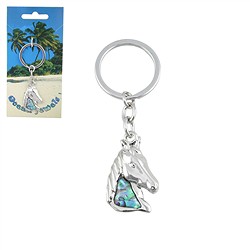 1017400606 Schlüsselanhänger Pferdekopf, Paua-Muschel | GH Edelsteine, Heilsteine & Schmuck