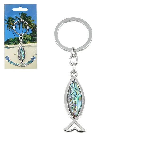 Llavero Piscis, Concha Paua | piedras preciosas, piedras curativas y joyería