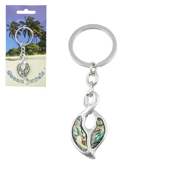 Key Chain 'Maori Loop', Paua Shell | wholesaler gems, healing stones & jewelry