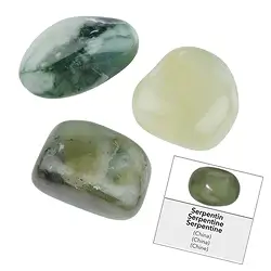 1018040061 Nachfüllpack Trommelsteine und Aufkleber Serpentin (24 St./VE) | Marco Schreier