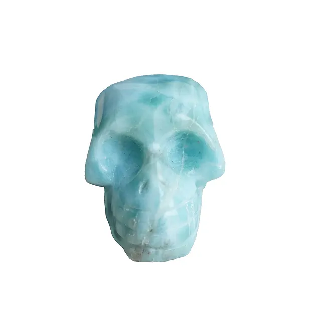 Crystal skull Larimar, 03cm | Schreier wholesale; gems, healing stones & jewelry