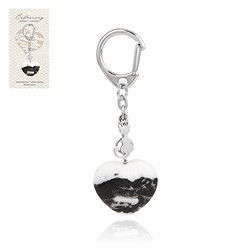 1025300643 Porte-clés coeur Marbre zèbre avec chat | Marco Schreier