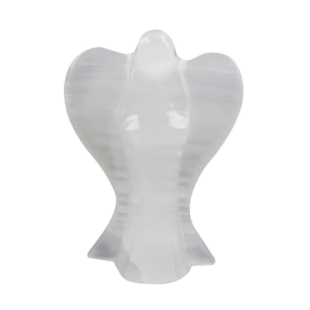 Angelo custode in calcite (calcite alabastro), 07,5 cm | Marco Schreier