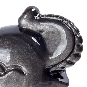Gravure « Éléphants », Obsidienne (éclat argenté), 3,5 - 7,0 cm (pcs/UC) | Marco Schreier