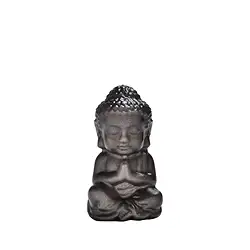 1028700725 Engraving Buddha praying, Silver Sheen Obsidian, 4.2cm, matt | Marco Schreier