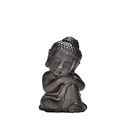 1028700735 Engraving Buddha resting, Silver Sheen Obsidian, 4.2cm, matt | Marco Schreier