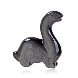 1028700738 Dinosaure gravé, obsidienne (obsidienne argentée), 7,0cm | Marco Schreier
