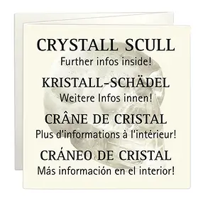 Crystal skull Obsidian (black), 04cm, in gift box | Marco Schreier